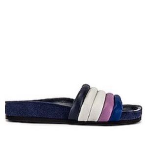 Isabel Marant City Hellea Slide Sandal Electric Blue FR 36 37 41 Brand New